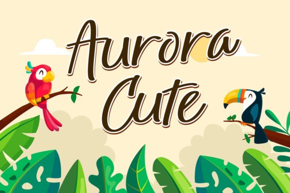 Aurora Cute: A Delicate Script Font