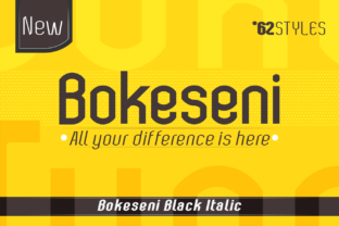 Bokeseni Black Italic Font Review