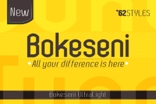 Bokeseni UltraLight Font