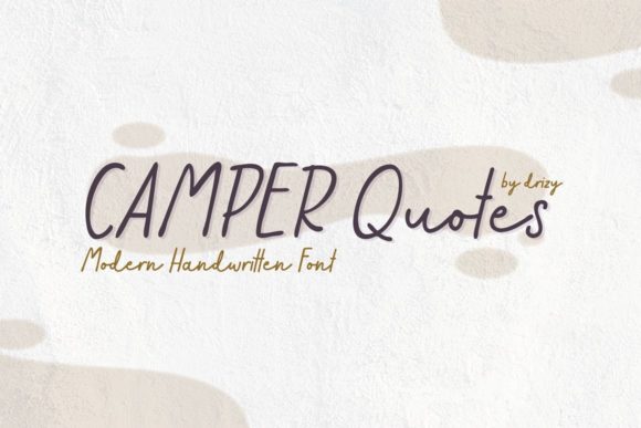 Camper Quotes Font for Business
