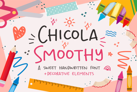 Chicola Smoothy: A Handwritten Font for Creative Projects
