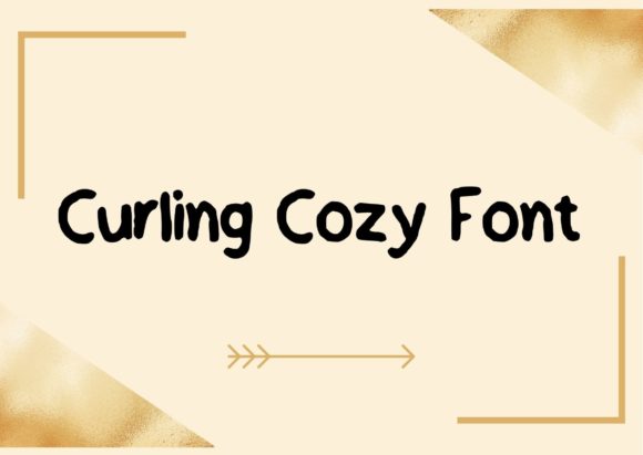 Curling Cozy Font for Business