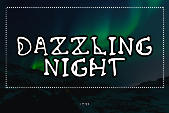 Dazzling Night Font for Creative Projects