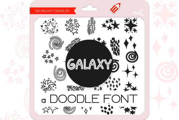 Galaxy Dingbats Font for Creative Design