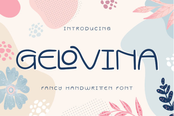 Gelovina: A Stylish Handwritten Font