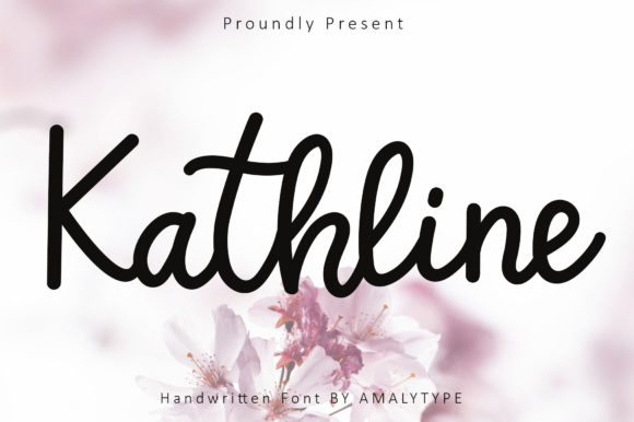 Kathline: A Cute Handwritten Font for Creative Projects