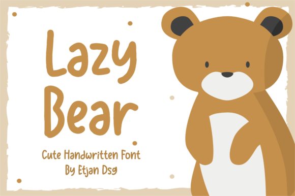 Lazy Bear Font: Handwritten Elegance