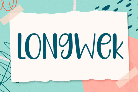 Longwek Font: Whimsical Script for Editorial Design