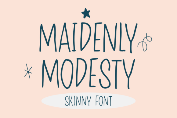 Maidenly Modesty Font Review