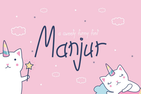 Manjur: A Cute Handwritten Font for Crafters