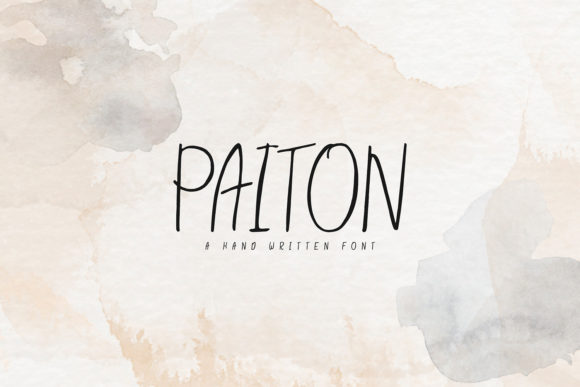 Paiton Font: Handwritten Charm for Makers