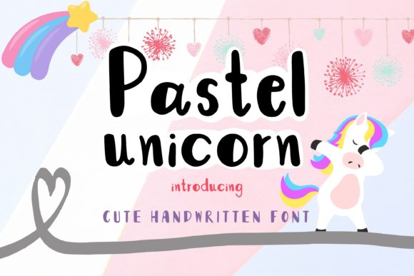 Pastel Unicorn Font for Web Design