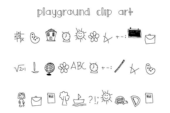 Playground Clip Art Font for Business