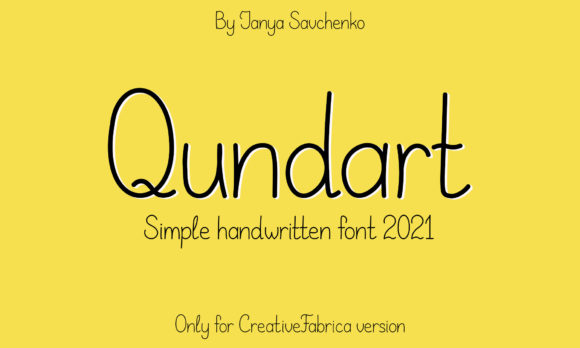 Qundart - Simple Handwritten Font