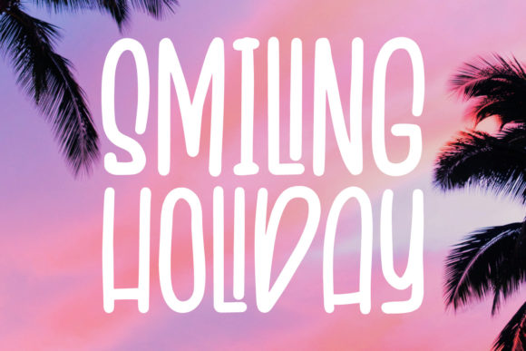 Smiling Holiday: A Handwritten Font for Real Design