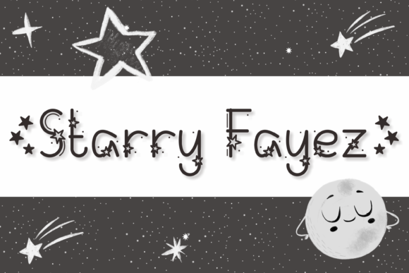 Starry Fayez: A Starry Display Font