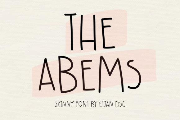 The Abems Font: Handwritten Style for Digital Marketing
