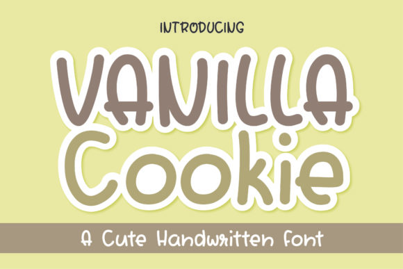 Vanilla Cookie Font: Handwritten Elegance for Digital Marketing