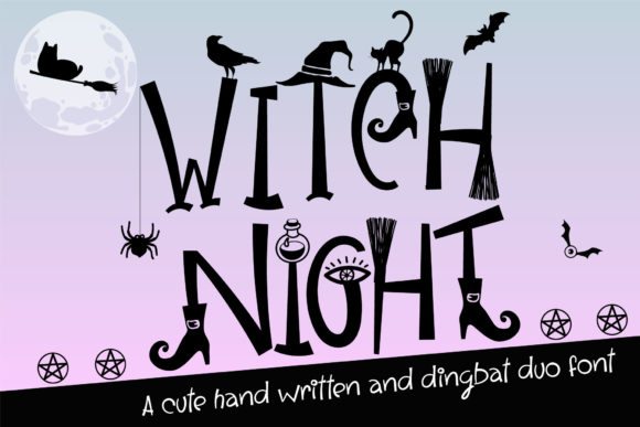 Witch Night: A Spooky Script Font